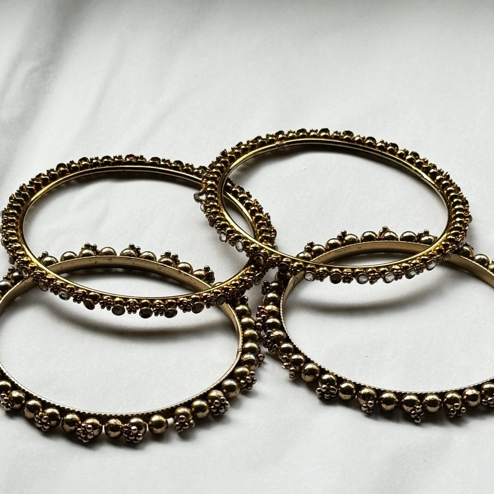 4 Gold Bangles